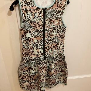 Akira Chicago black label fitted front zip dress